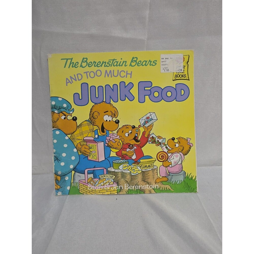The Berenstain Bears "And Too Much Junk Food - Paperback Children's Book - 1985